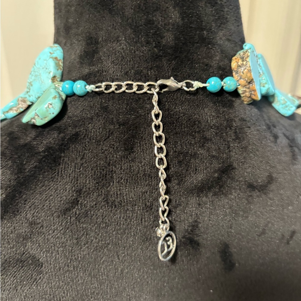 Erica Lyons Gorgeous Stone Slab Statement Necklace - Picture 11 of 11